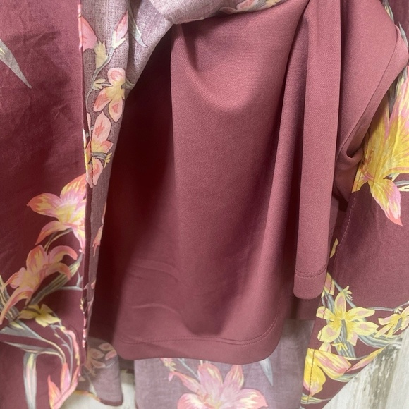 TORRID Midi Poplin Tiered Skirt Size 2X Floral Pockets Pull On - Picture 10 of 11